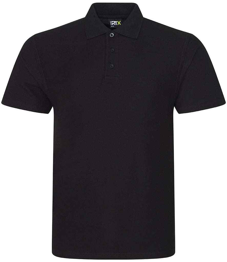 Black polo shirt